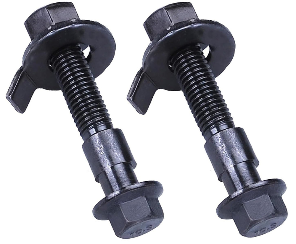 DEARMMGG front packaging showing camber bolts and fitment list for easy identification