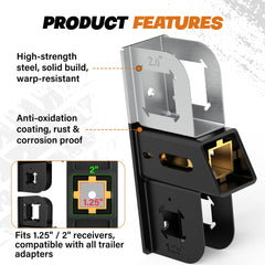 DEEAGLE close-up of adjustable sleeve showing dual-receiver compatibility