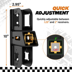 DEEAGLE mounted unit holding a bike adapter showing organized storage