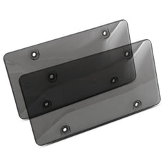 DEFEK front view of license plate frame showing clean fit and protection