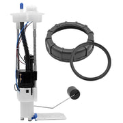 DEFIPRO fuel pump assembly front view showing complete module and connectors for easy replacement