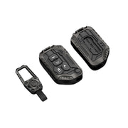 DEGEMEEN front view of zinc alloy key fob cover showing sleek protection