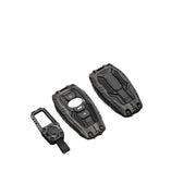 DEGEMEEN front view key fob cover showing sleek metal finish and stylish protection