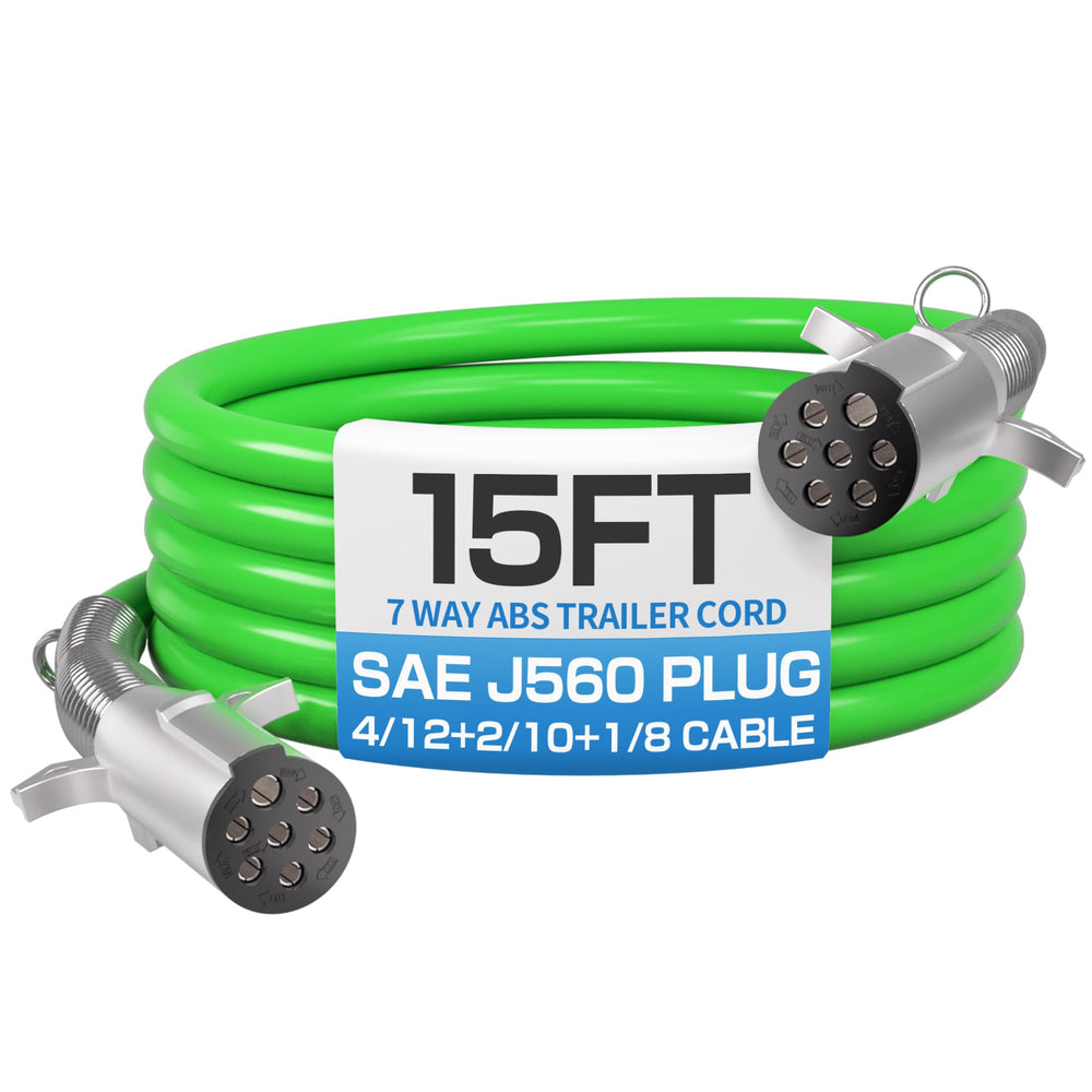 Deluwire front 7-way plug showing durable plug and quick secure connection