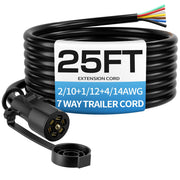 Deluwire front view 7-pin plug showing secure connection and stable towing