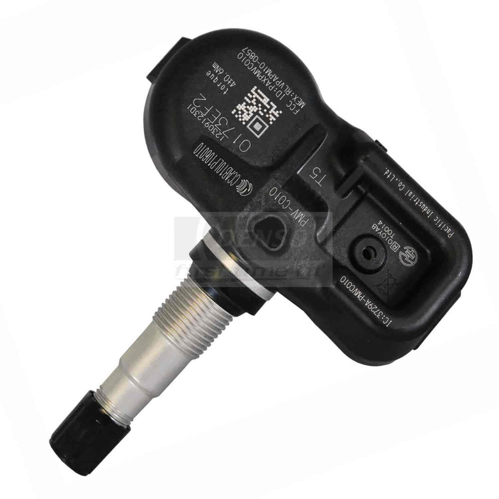 Denso TPMS sensor 550-0105 front view showing mounting and reliable fit