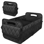Deosk front view of trunk organizer showing sturdy shape and capacity