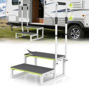 DEPSUNNY front view of 2-step stool showing stability and wide platform