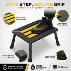 DEPSUNNY side profile with legs extended for stable support