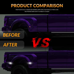 DERMOKA installed on passenger-side fender illustrating clean OEM fitment