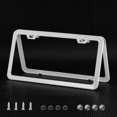 Deselen frame mounted on car front demonstrating neat appearance