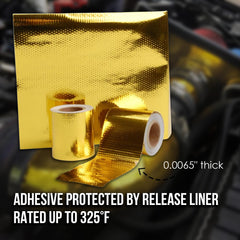 Design Engineering Reflect-A-Gold applied under hood protecting components from radiant heat