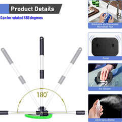 desin pivoting head contact detail ensuring full glass contact