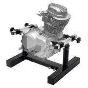 DETYI engine stand front view showing stable base and mounting points for secure support