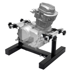 DETYI engine stand front view showing stable base and mounting points for secure support