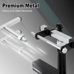 DETYI stand supporting a motorcycle engine demonstrating safe load capacity and access