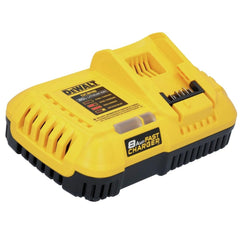 DEWALT charger with battery mounted demonstrating fast, reliable charging benefit