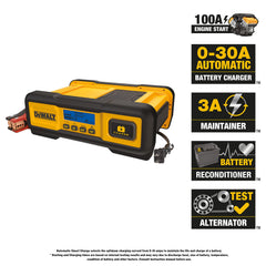 DEWALT heavy-duty clamps and cables for secure connections and fast current