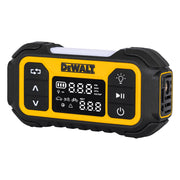 DEWALT front view of the inflator showing compact design and brand reliability
