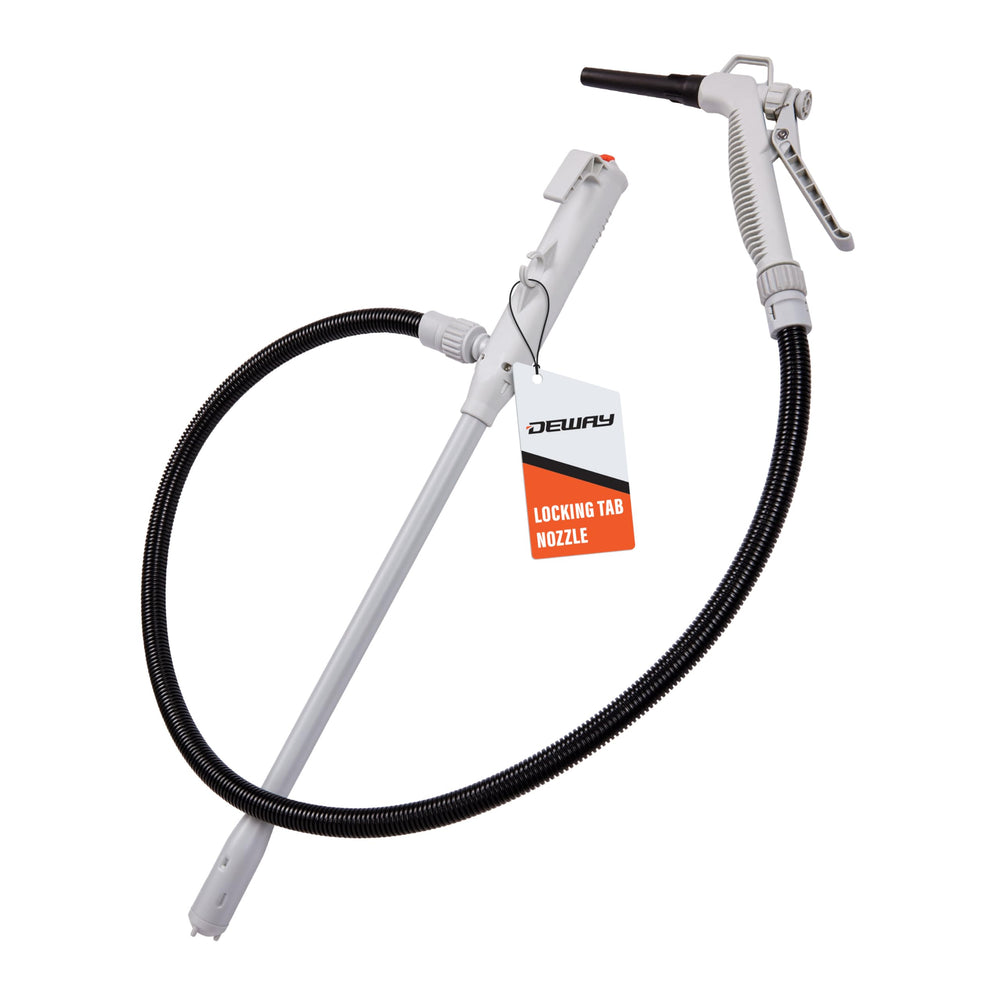 DEWAY pump front view showing compact design and easy grip
