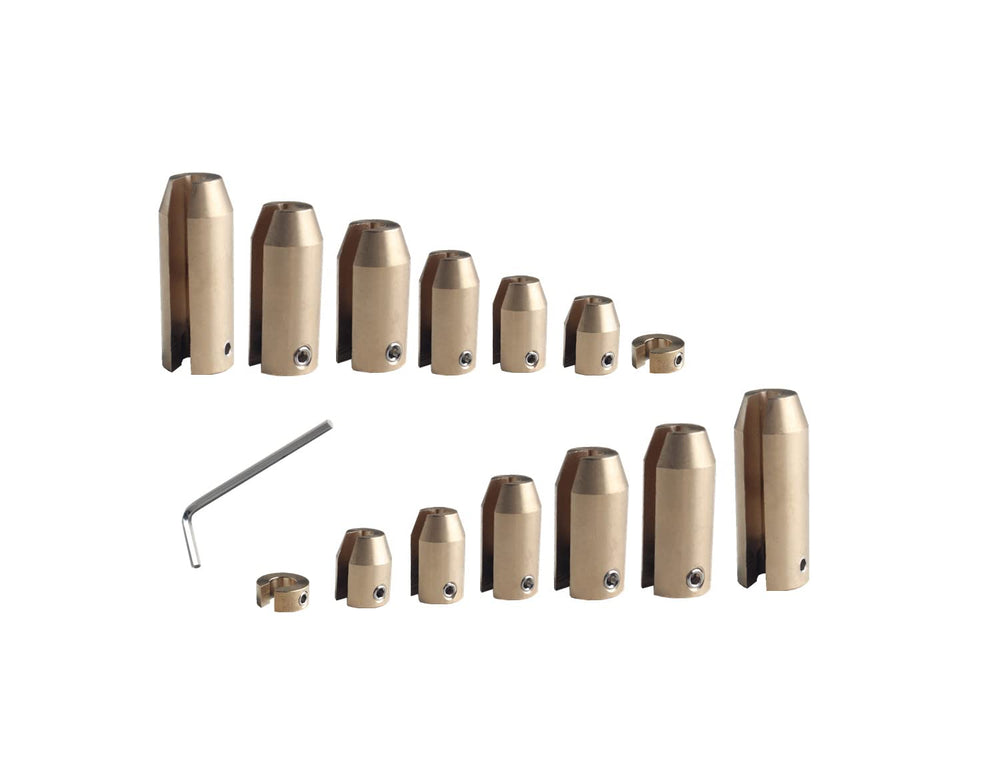 DEWHEL 14-pack front view showing brass reusable spoke weights benefit secure balancing