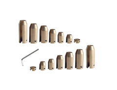 DEWHEL 14-pack front view showing brass reusable spoke weights benefit secure balancing