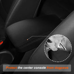 DEYTOP PU leather texture detail highlighting soft surface and easy cleaning