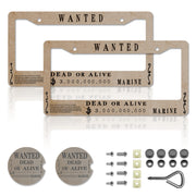 DGDRHZ anime license plate frame front view showing vibrant design and snug fit