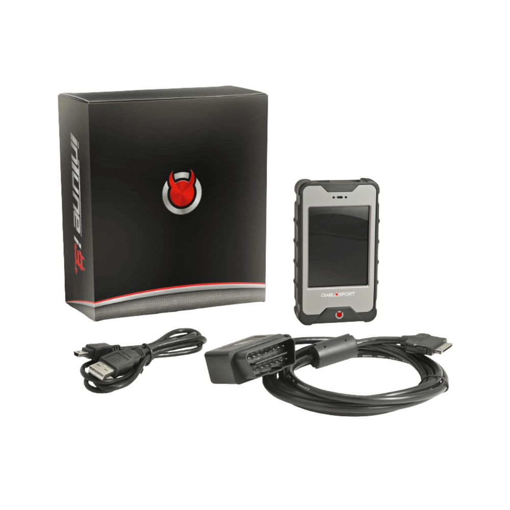DIABLOSPORT inTune i3 front view showing compact programmer for easy storage