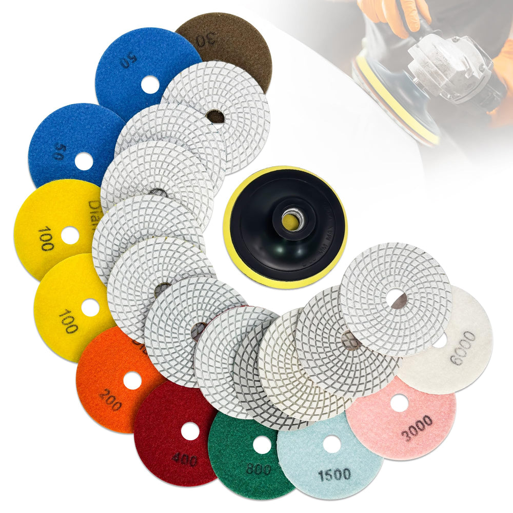 DiamDr front package showing 6-inch pad set and benefits