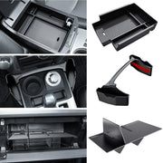 DIAMOOKY center console front view showing tidy storage and quick access