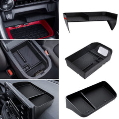 DIAMOOKY front view of console organizer showing fitted design and tidy storage benefit