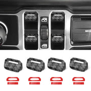 DIAMOOKY front packaging showing four window switch covers and included tape for easy upgrade
