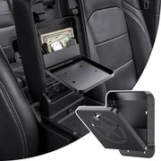 DIAMOOKY front view installed in Wrangler console showing discreet storage benefit