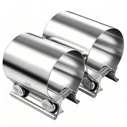 Dianrui clamp front view showing two 1.75 inch bands and bolt, durable and ready to install