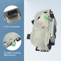 DICMIC actuator mounted in door demonstrating correct rear-right placement