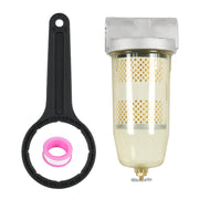 DICMIC front view of filter assembly showing compact in‑tank design and easy access benefit