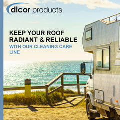 Applying Dicor adhesive with a roller demonstrating seamless splice contact benefit
