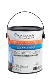 Dicor product front view showing label and gallon size, clear identification and benefit