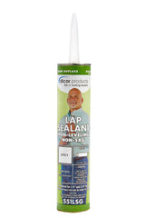 Dicor lap sealant front view showing label and grey color benefit