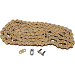 DID 520ERT3 front view showing gold finish and durable links for race use