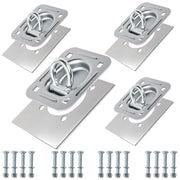 Digank front view of recessed D ring pack showing four anchors and benefits