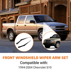 Dilomber passenger side wiper arm close-up highlighting correct blade attachment