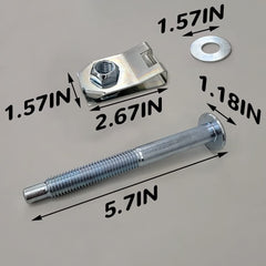 Dimeani bolts installed on Ford truck bed illustrating secure, factory-like fit