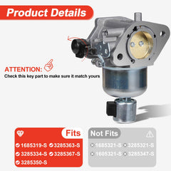 DingRan carburetor gaskets and parts laid flat for complete replacement convenience