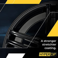 DipYourCar coated wheel after spray showing deep gloss and protection benefit
