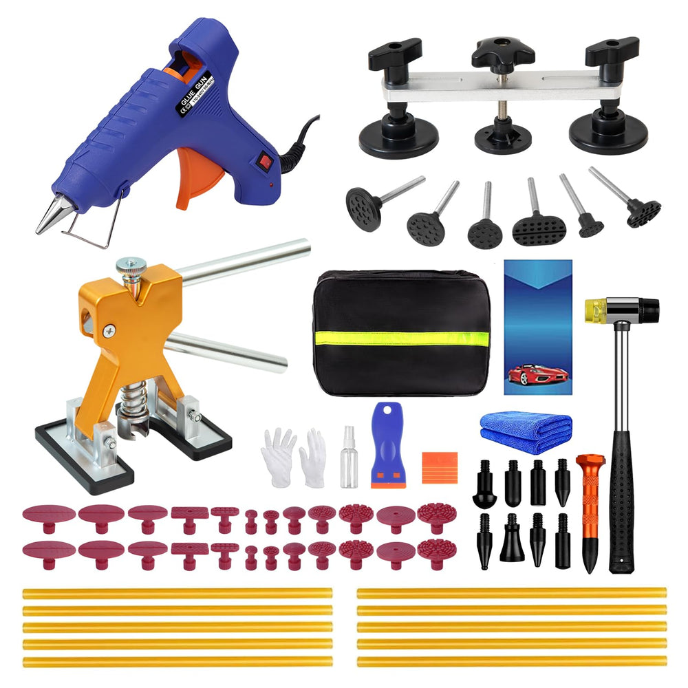DIQDI front packaging showing complete 59PCS kit and included tools for at-home dent repair