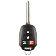 Discount Keyless front view of Camry 4-button fob showing fit and style benefit