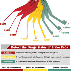 DITKOK color coding on blades indicating safe, caution, replace for quick decisions