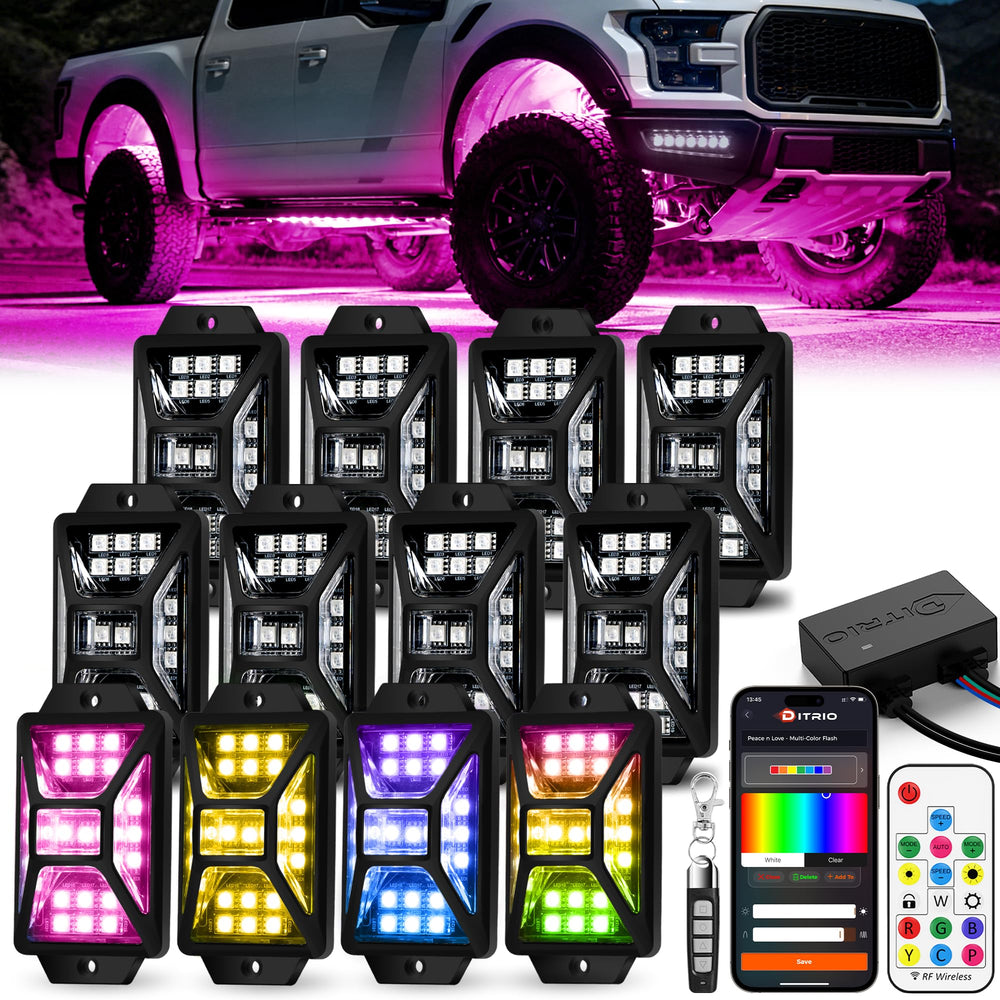 DITRIO front view of 12 pods showing full underglow and improved visibility